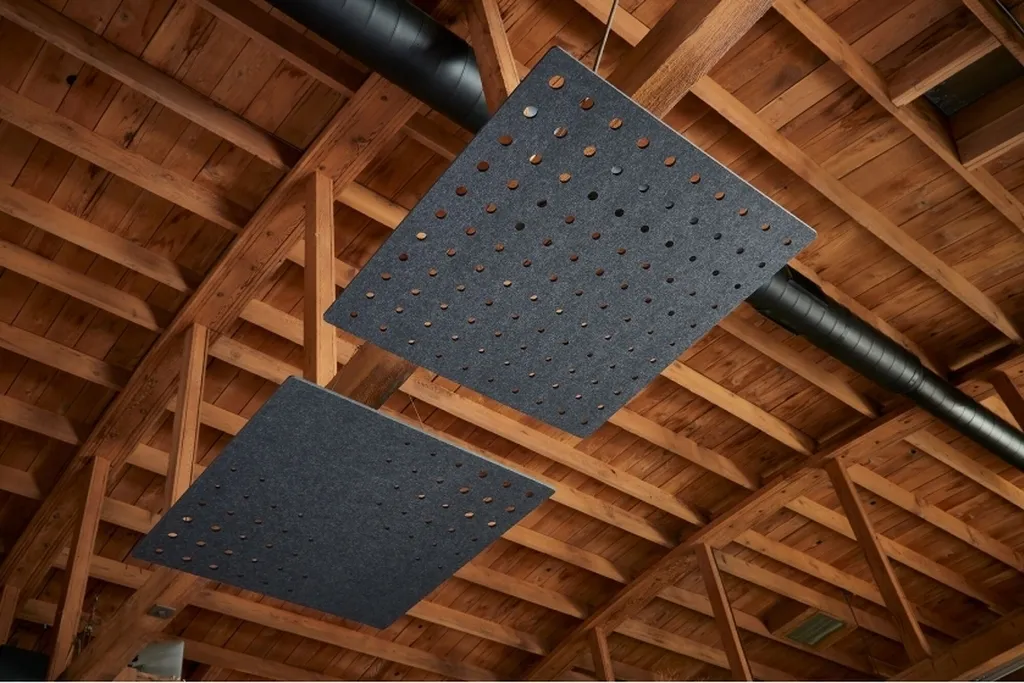 Echocloud perforated flat cloud charcoal