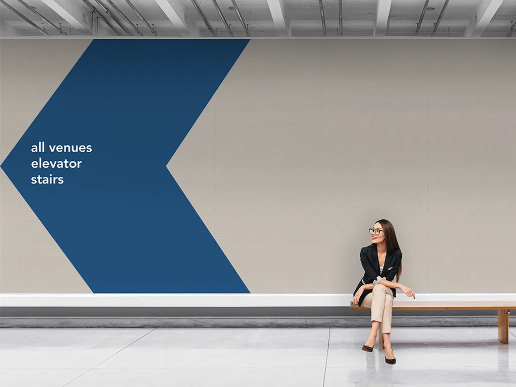 Kirei Ink Printed Panels | Natural Materials Collection | Linen Print with custom wayfinding printing