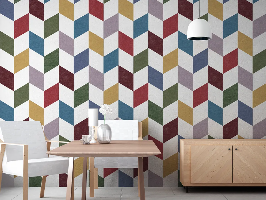 Custom cut acoustic tiles | Various colorways