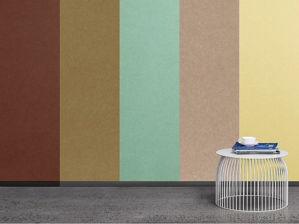 PET Panels shown in Colors Cayenne, Nutmeg, Mint, Dusk and Butter