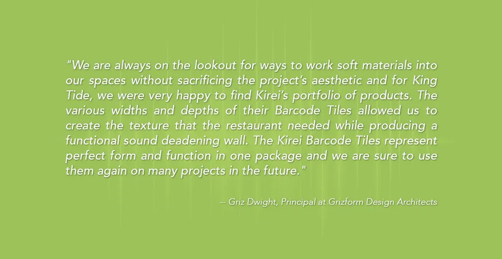 King Tide Fish & Shell Designer Testimonial