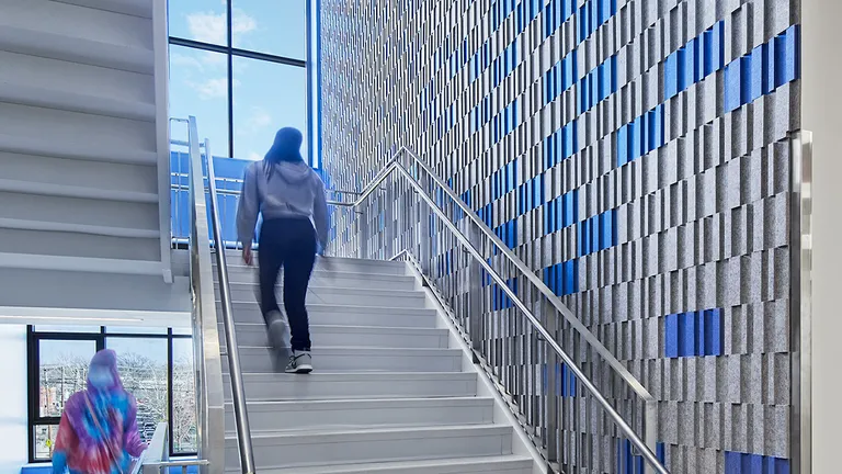 KIPP D.C. Legacy College Prep High School | Custom Barcode Tiles | Colors: Blue and Grey
