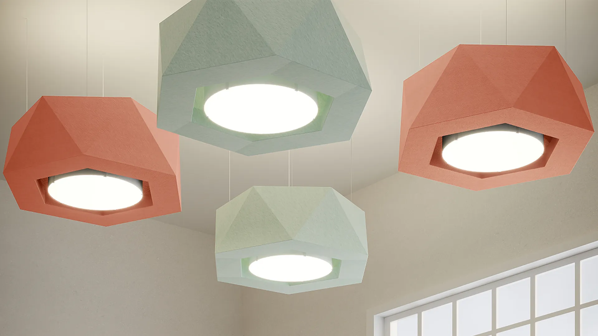 Product: Tessellate Clouds Lit | Colors: Mint and Blush | Light: 3:1