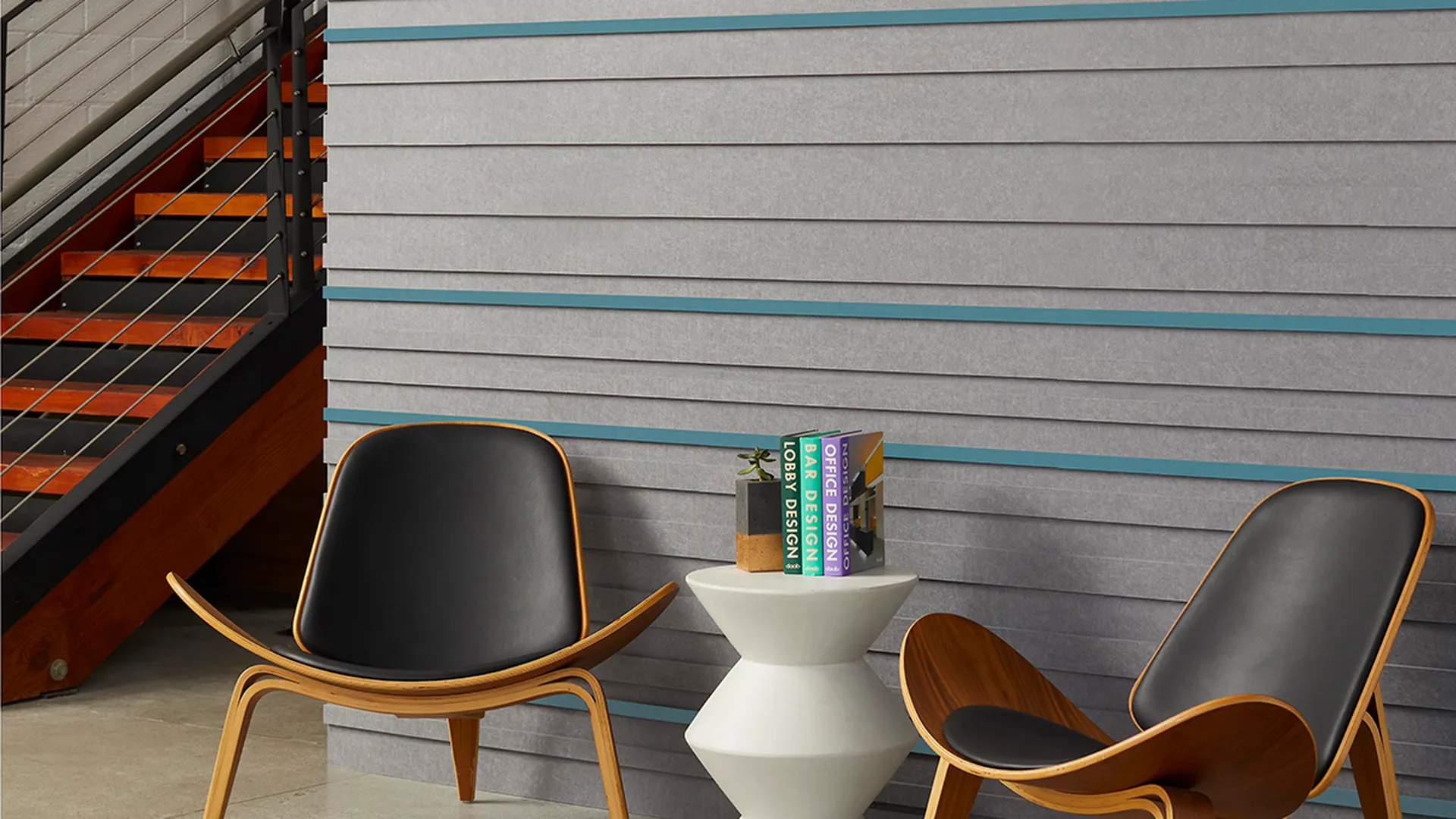 Barcode Tiles | Colors:  Smoke and Duck Egg