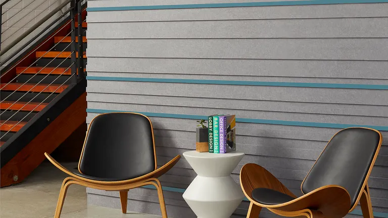 Barcode Tiles | Colors:  Smoke and Duck Egg