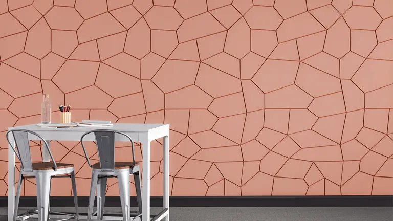 Crackle Panels | Color: Cinnamon | Print: Kirei Ink custom