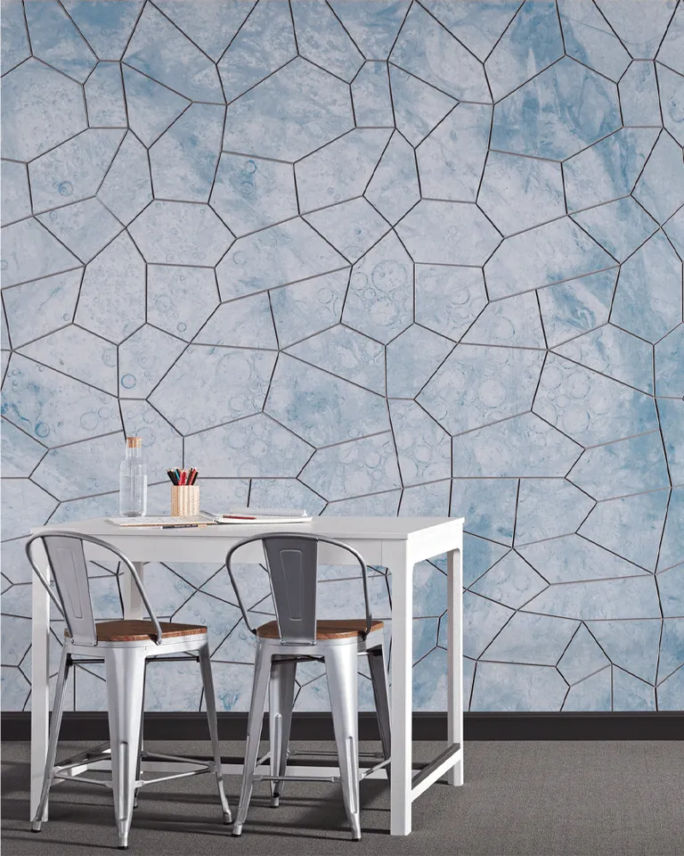 Crackle Panels | Print: Kirei Ink custom ice