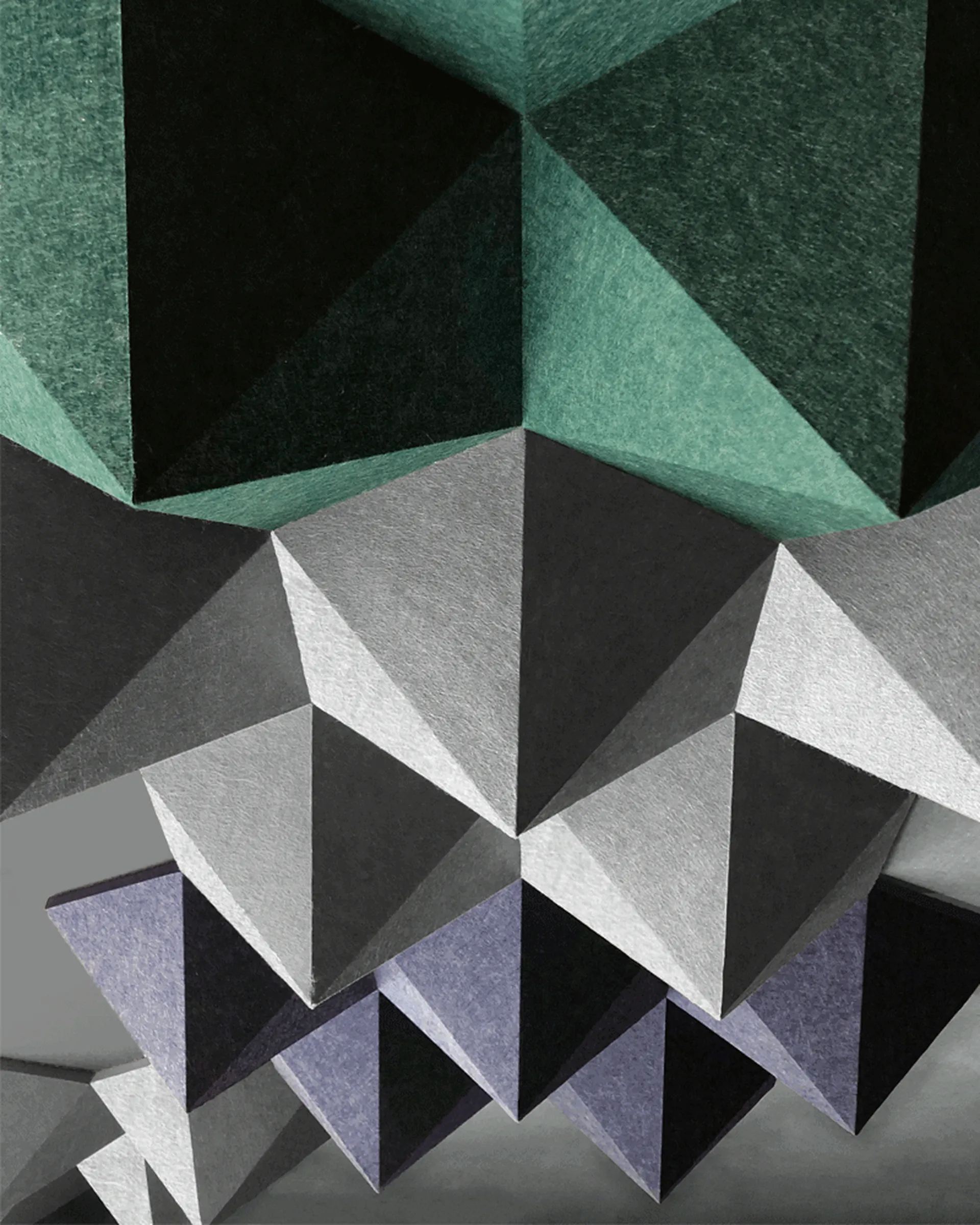 Diamond Clouds | Colors: Ivy, Navy, and Smoke