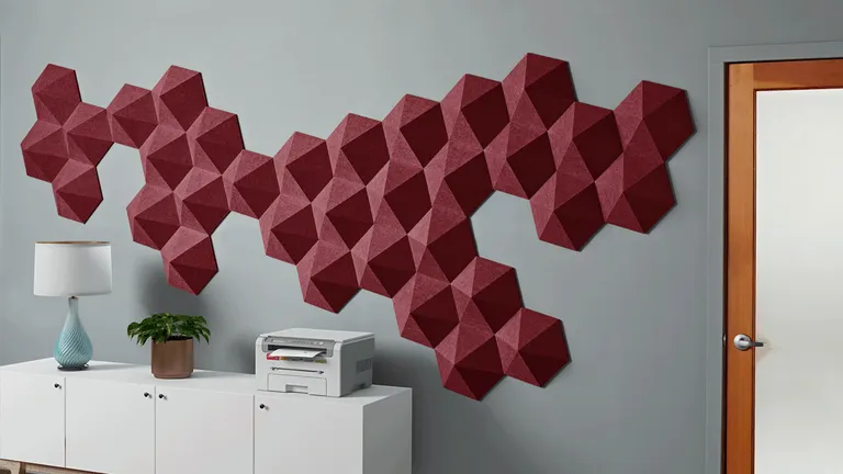 Diamond Tiles | Color: Rouge