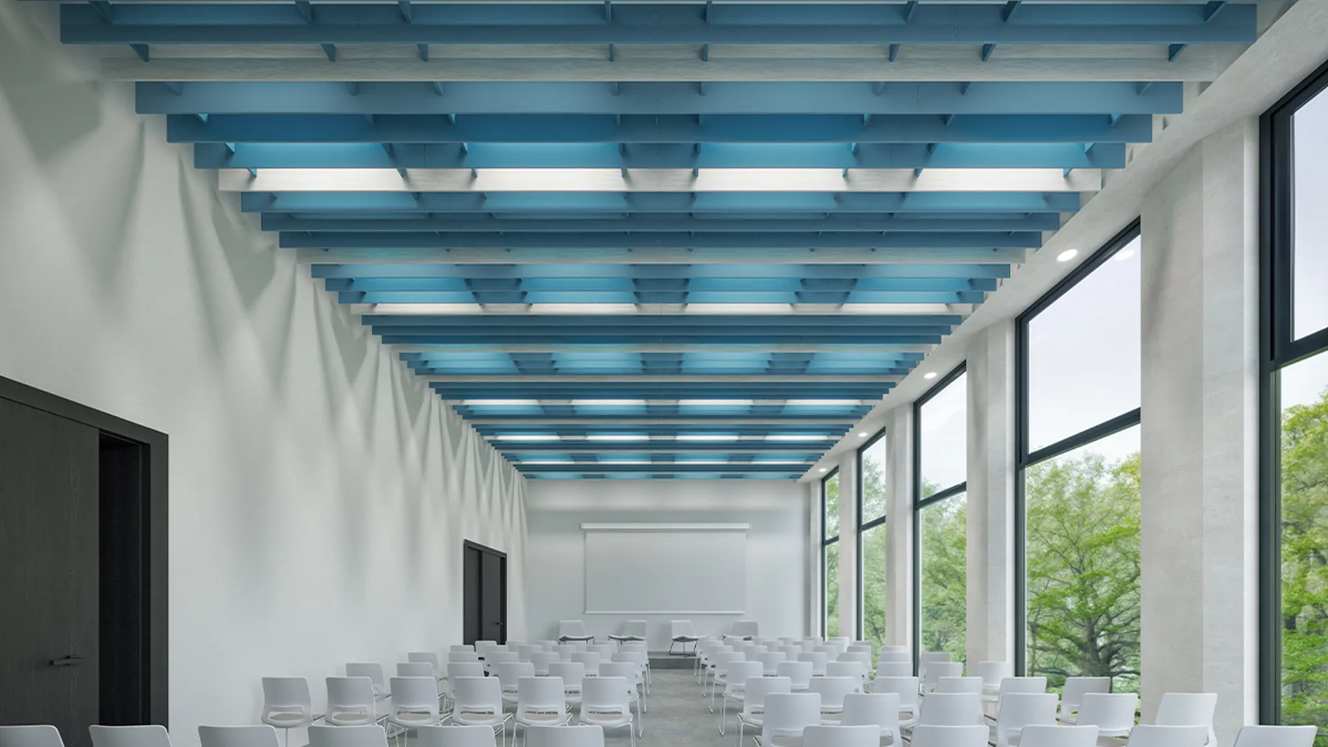 Product: EchoSky Neu Linear | Color: Pacific | Print: White Wash