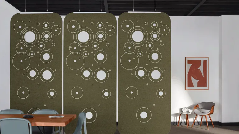 Fizz Screens | Color: Olive | Print: White (standard)