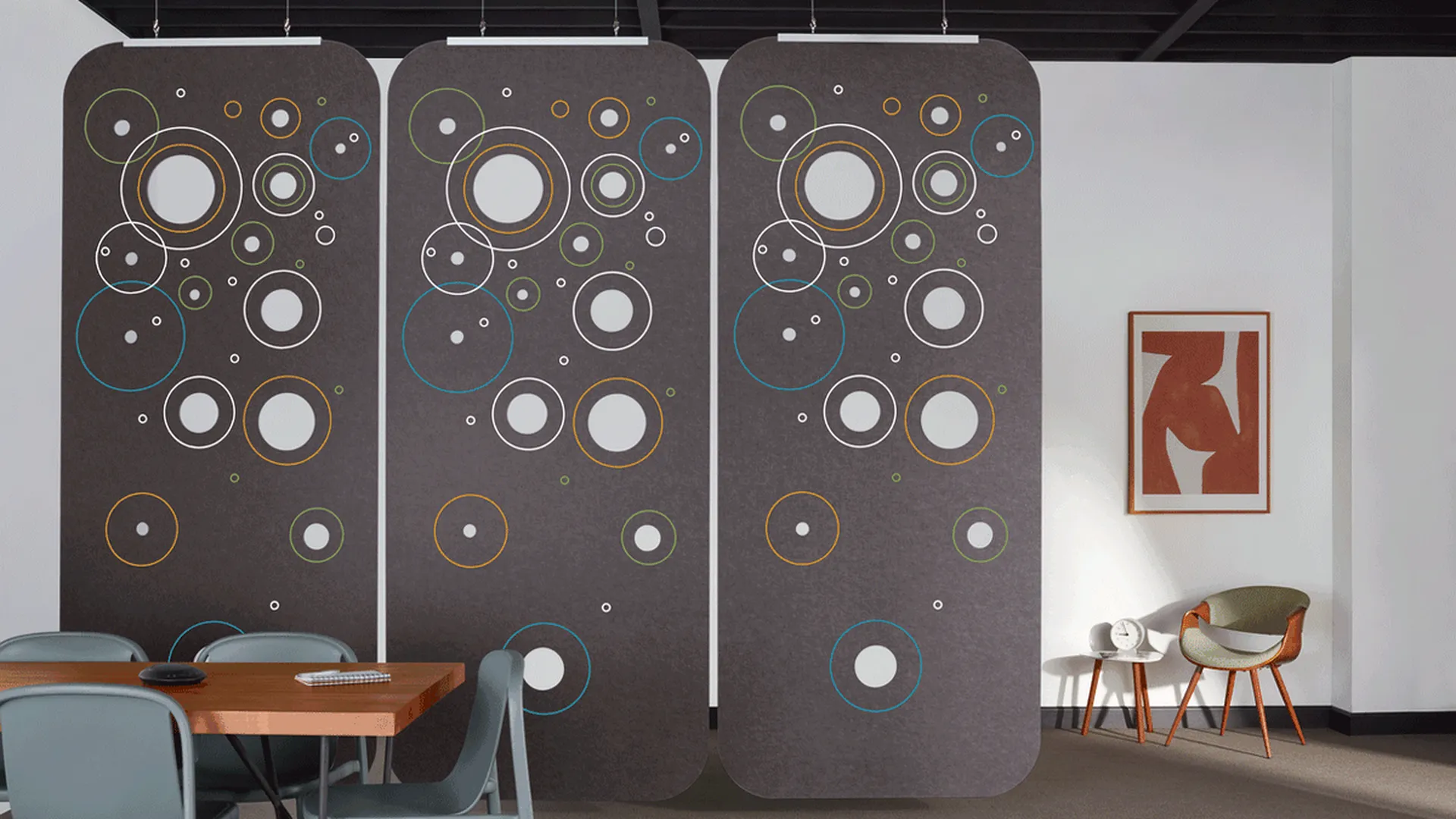 Fizz Screens | Color: Slate | Print: multiple colors (custom)