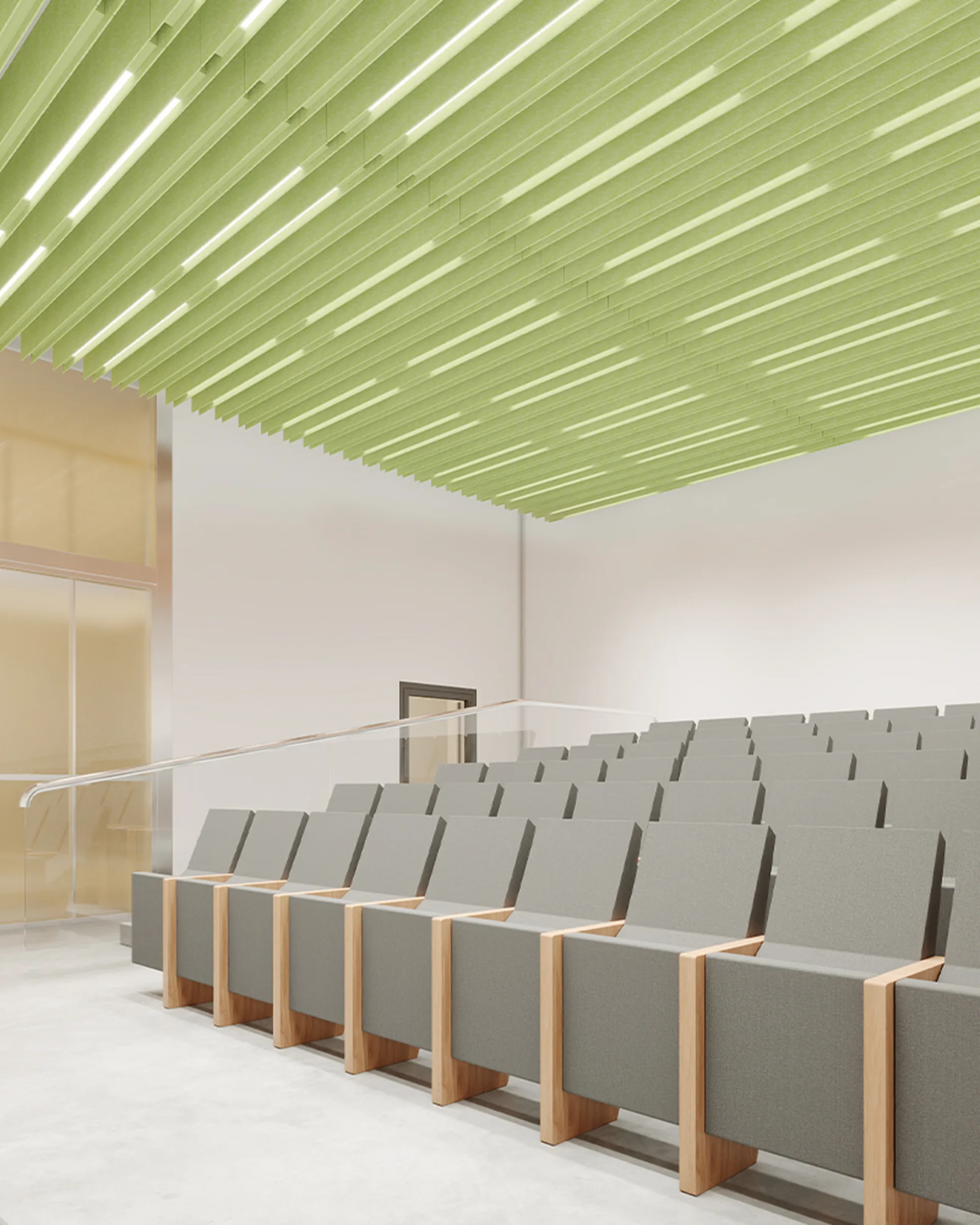 Product: H Baffles Lit | Color: Pistachio
