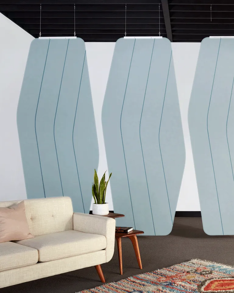 Hexa Screens | Color: Coronet | Print: Kirei Ink custom