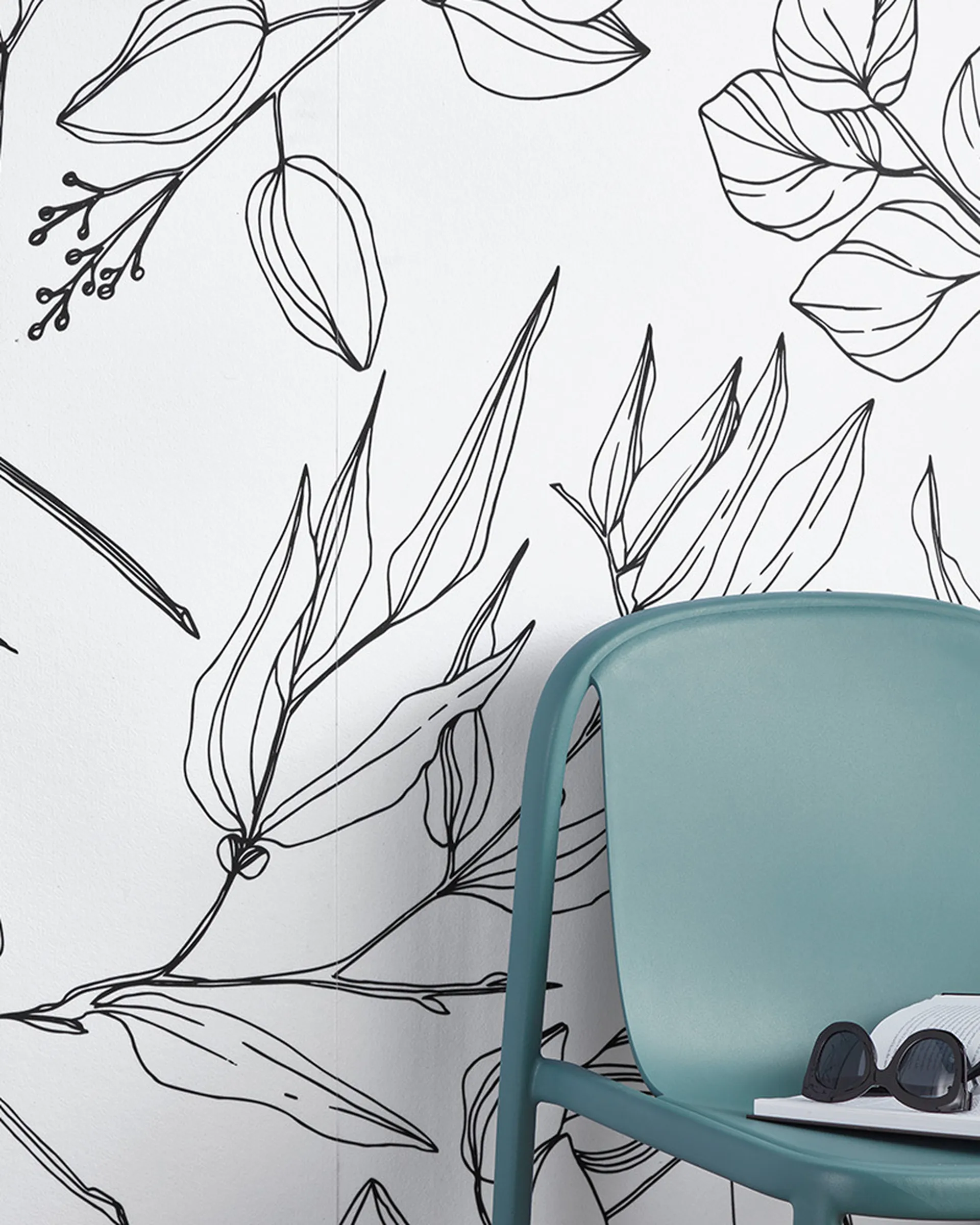 Kirei Ink | Collection: Biophilia | Print: Cut Stems (B&W)