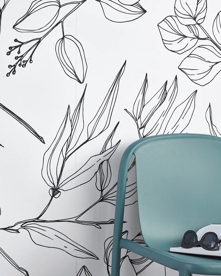 Kirei Ink | Collection: Biophilia | Print: Cut Stems (B&W)