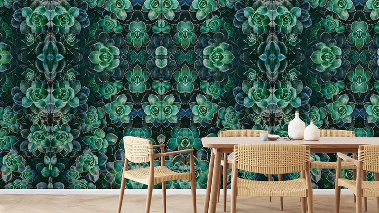 Kirei Ink | Collection: Biophilia | Print: Succulent Wall