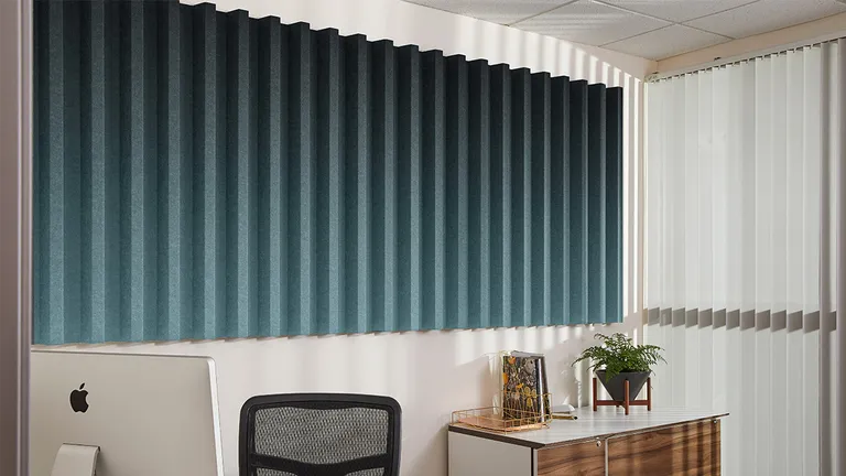 Fold Tiles | Kirei Ink | Collection: Geo | Print: Horizontal Gradient (Duck Egg)