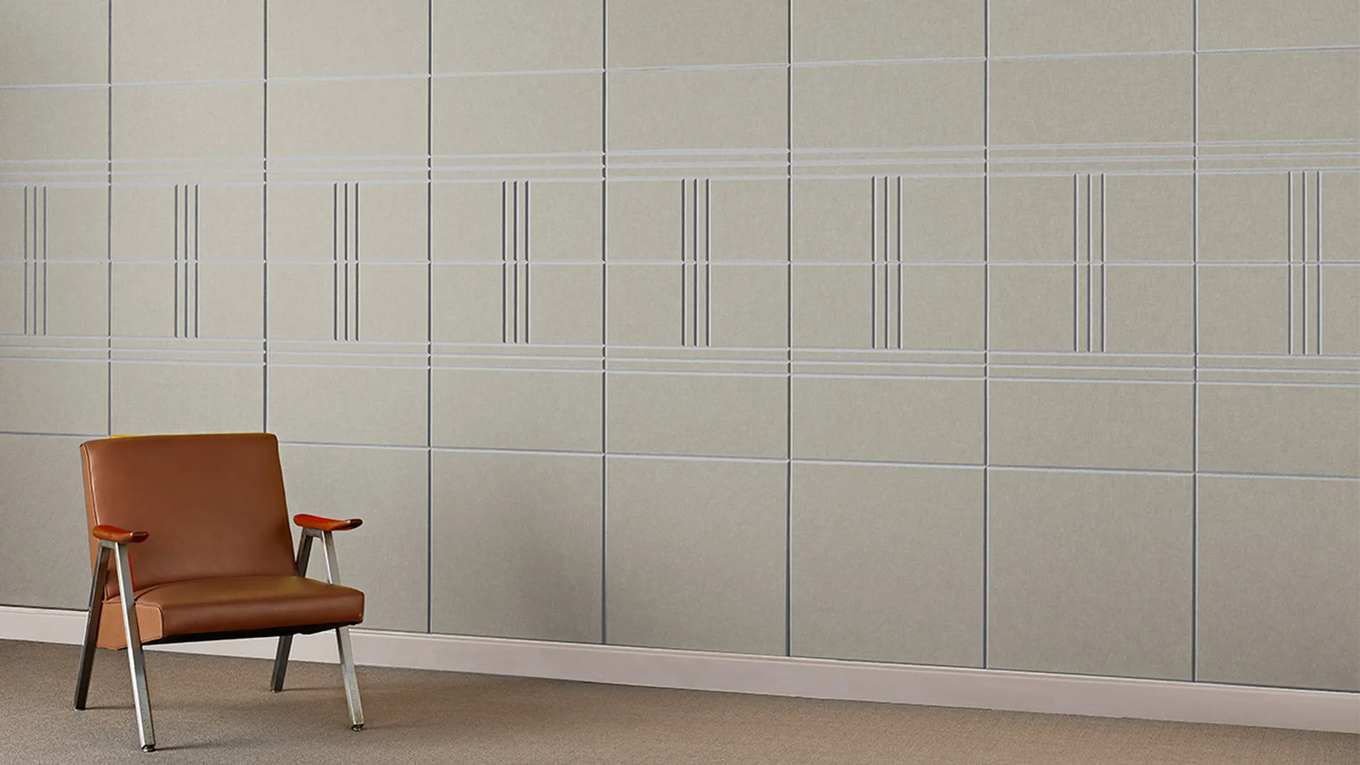Racetrack Tiles | Kirei Ink | Collection: Natural Materials | Print: Linen