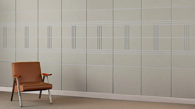 Racetrack Tiles | Kirei Ink | Collection: Natural Materials | Print: Linen