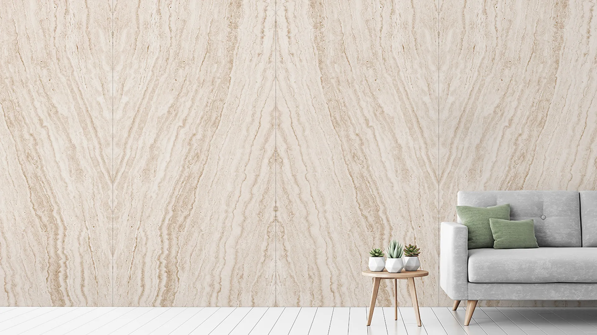 Kirei Ink | Collection: Natural Materials | Print: Travertine