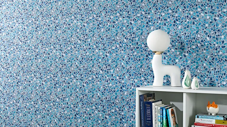 Kirei Ink | Collection: Natural Materials | Print: Terrazzo Blueberry