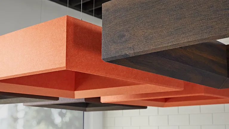 Plaza Clouds | Color: Mandarin | Print: Dark Walnut