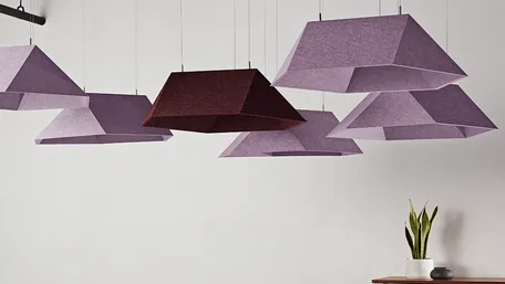 Polygon Clouds | Style: Concave | Colors: Wine and Orchid