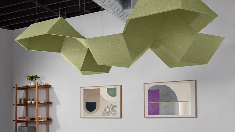 Polygon Clouds | Style: Convex and Concave | Color: Pistachio