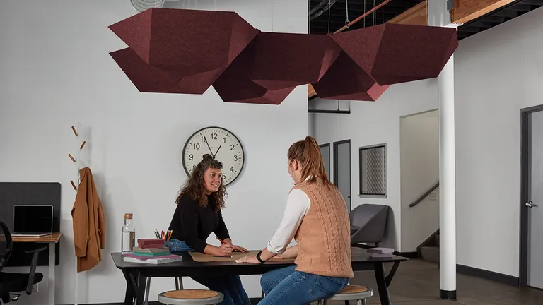 Polygon Clouds | Style: Convex | Color: Wine