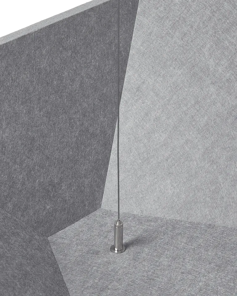 Polygon Cloud hardware | Style: Convex | Color: Smoke