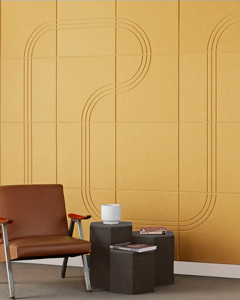 Racetrack Tiles | Color: Ochre
