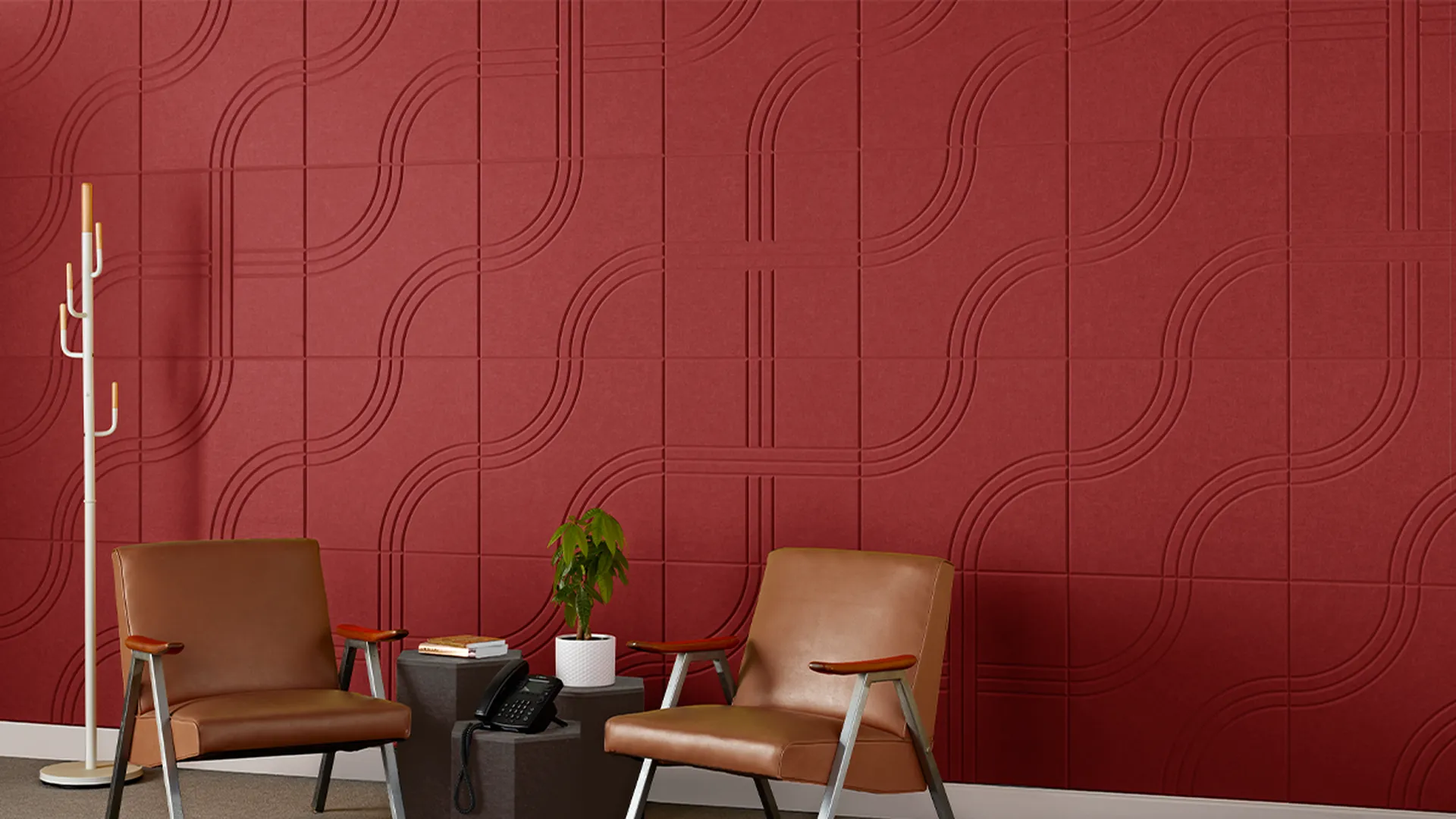 Racetrack Tiles | Color: Rouge