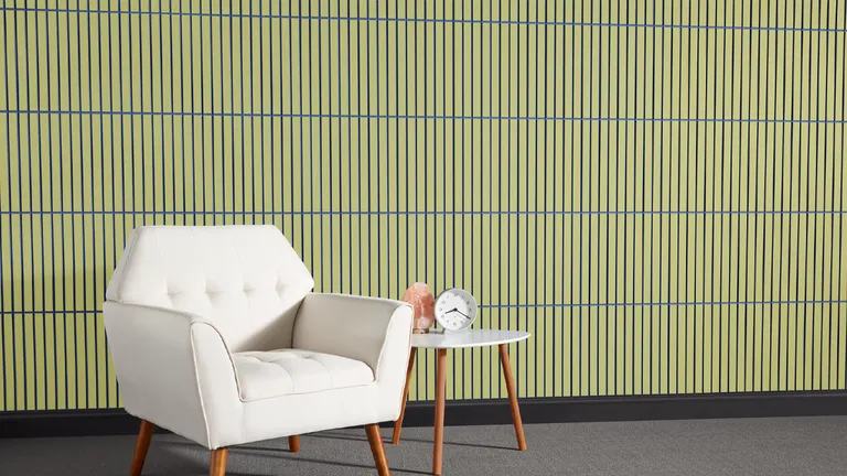 Roman Panels | Color: Coronet | Print: Kirei Ink Custom Green