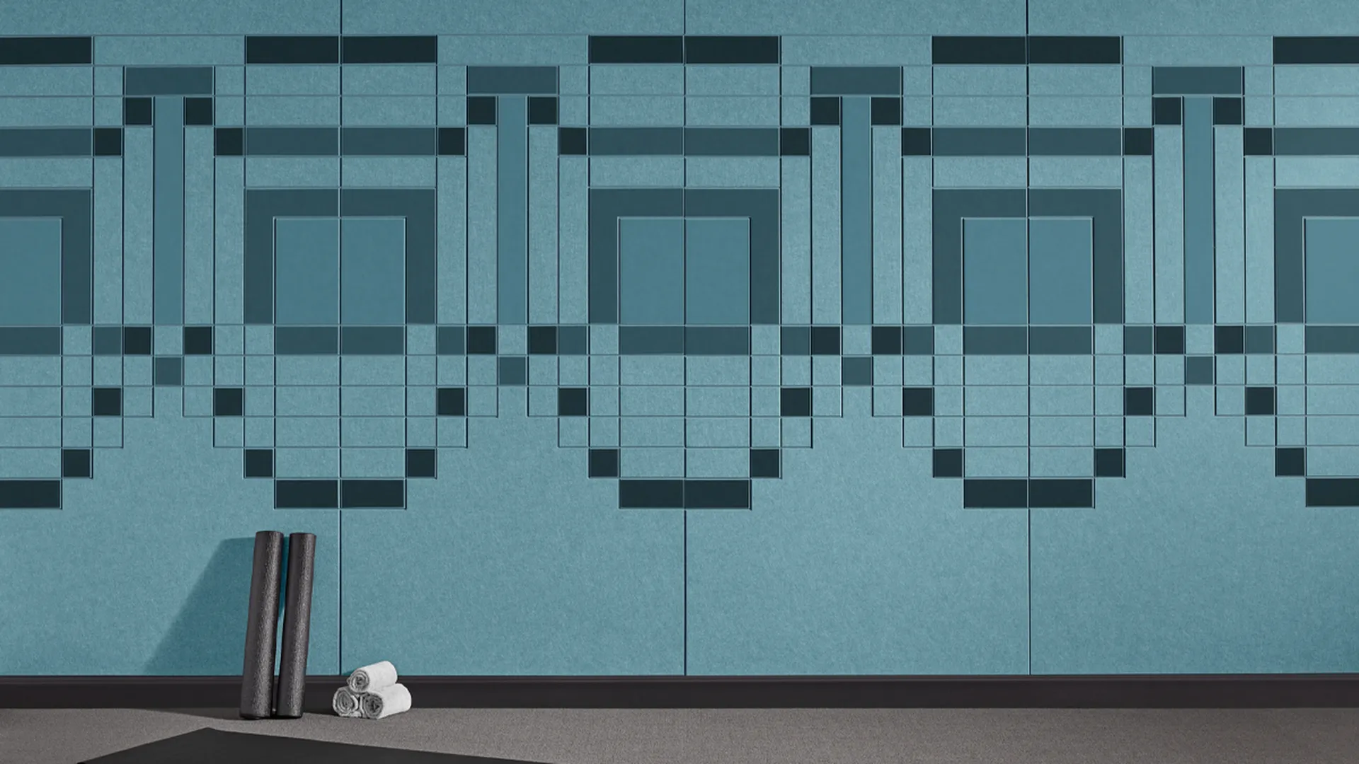 Santa Fe Panels | Color: Duck Egg | Print: Kirei Ink Custom