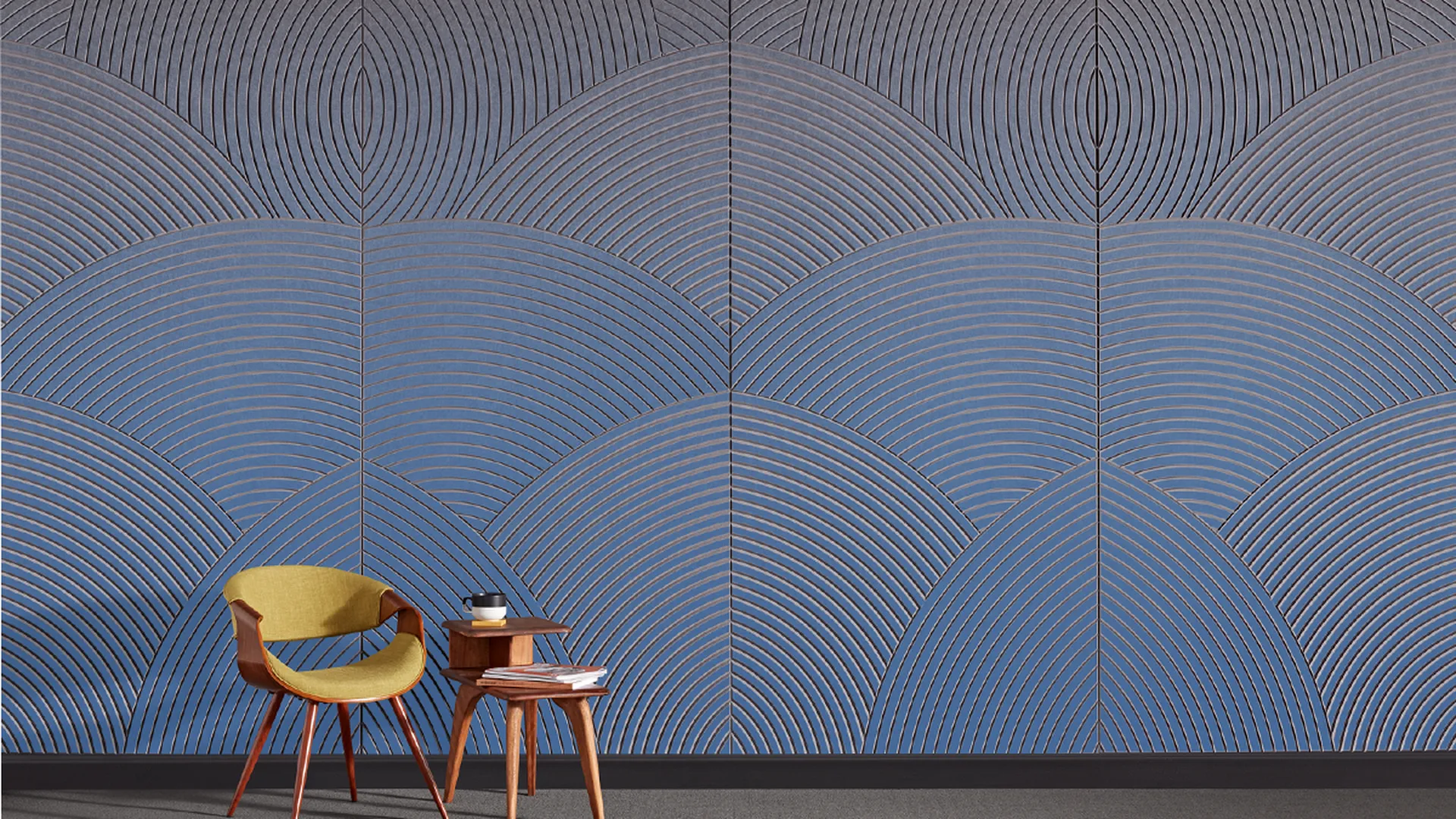 Stucco Panels | Color: Smoke | Print: Kirei Ink Custom Gradient