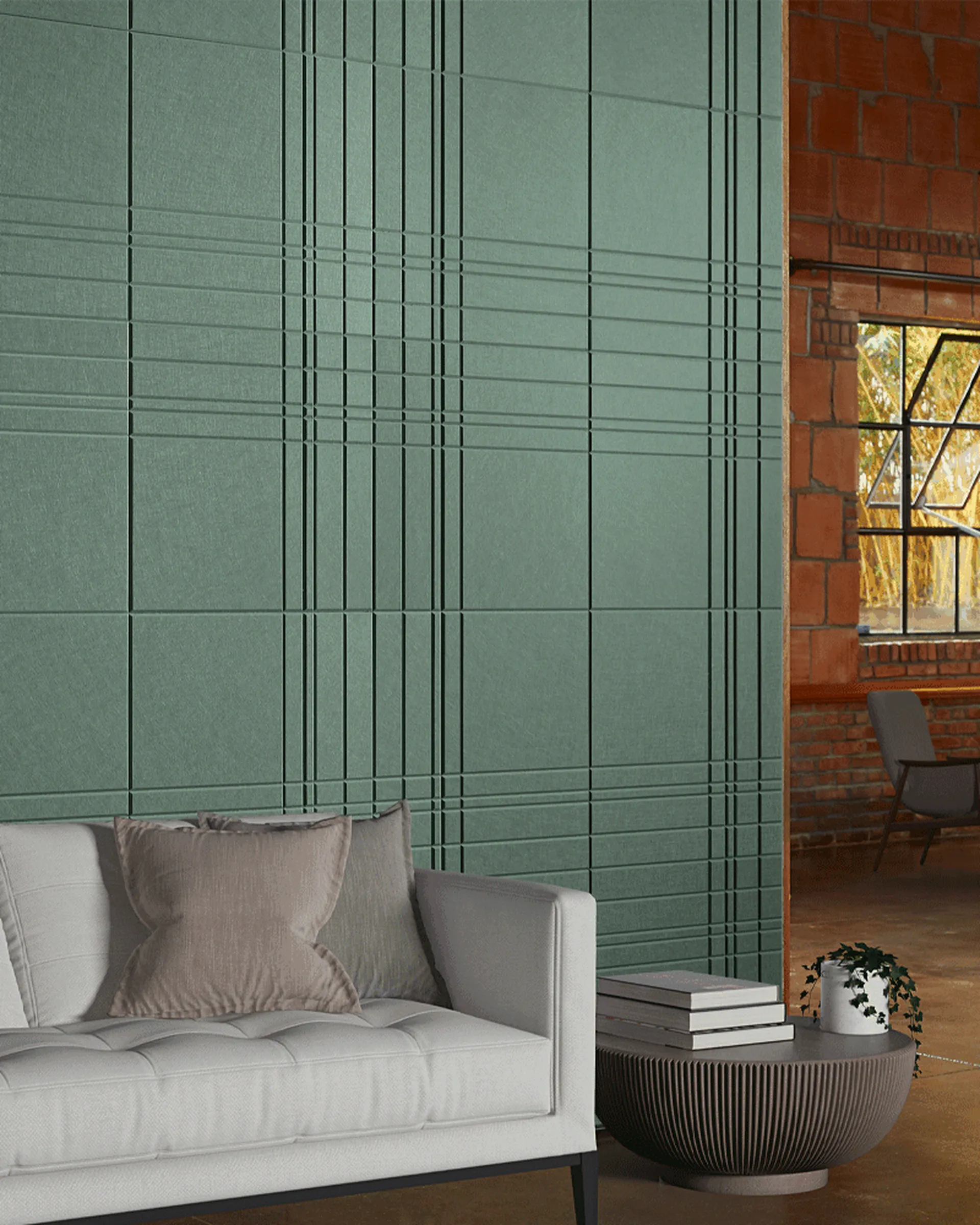 Tartan Tiles | Color: Vineyard