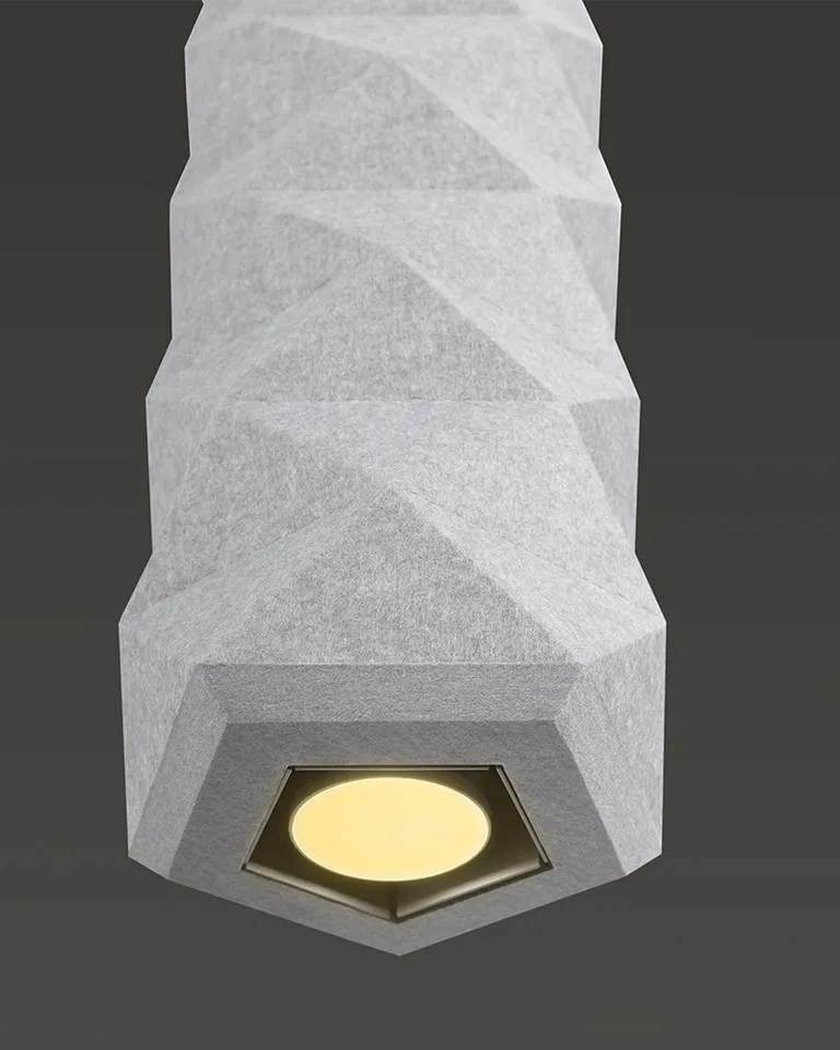 Product: Tessellate Pendant Lit | Color: Frost