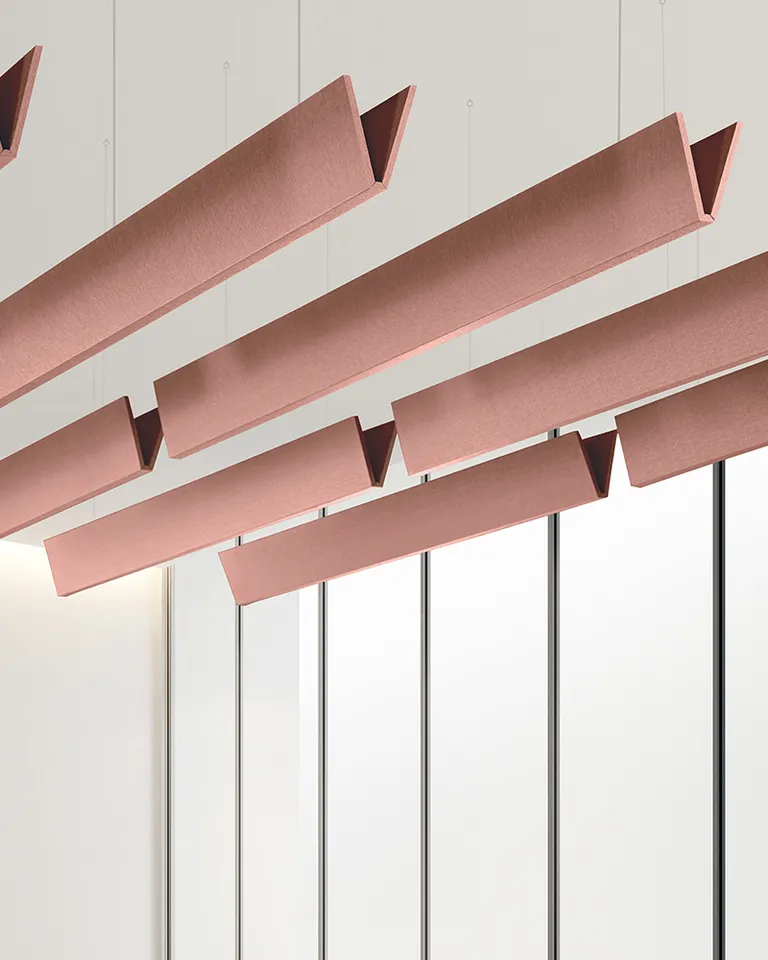V Baffles | Colors: Blush