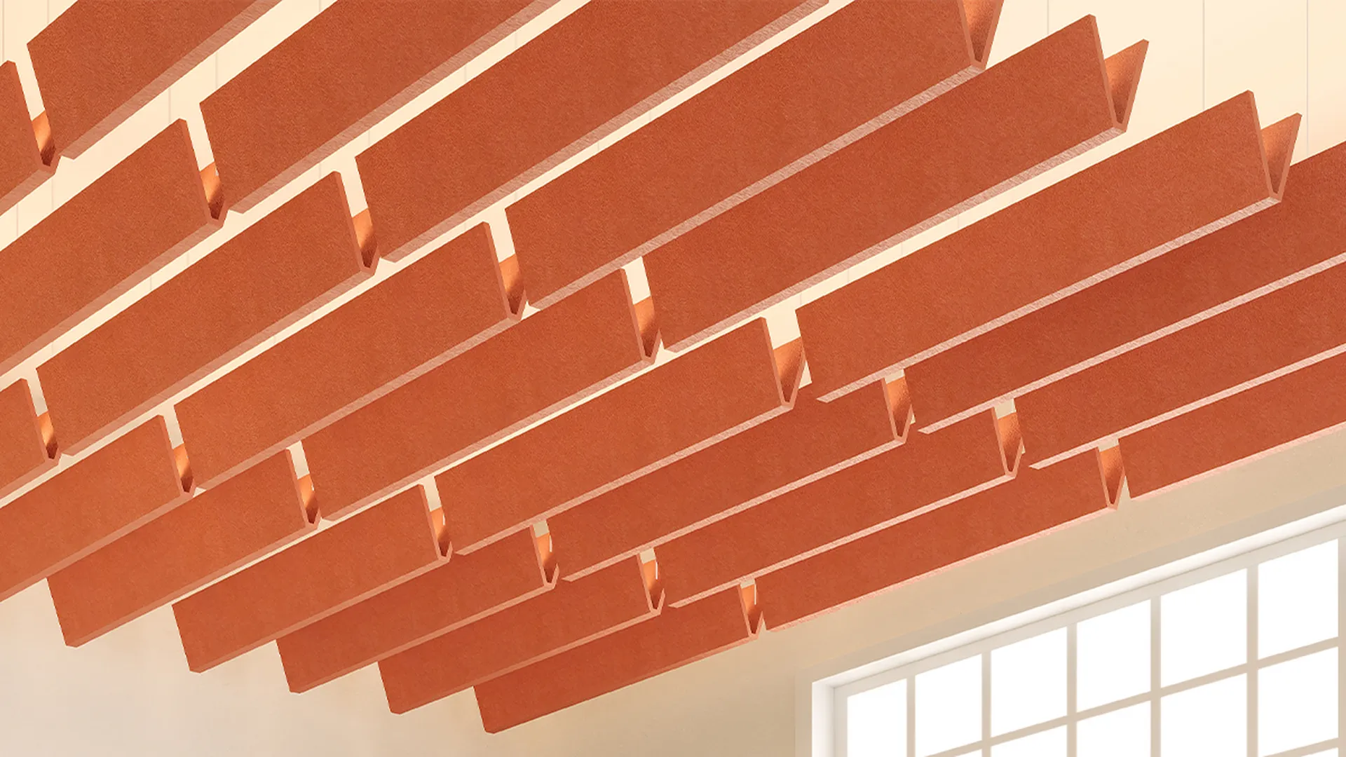 Product: V Baffles Lit | Color: Mandarin
