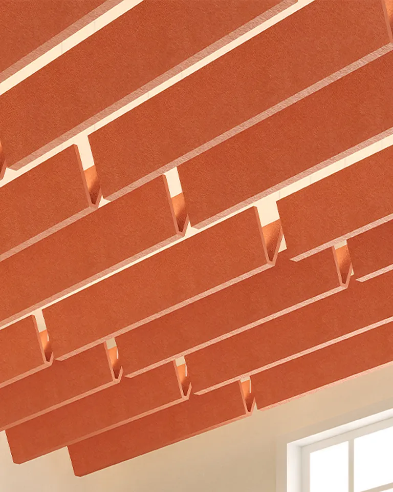 Product: V Baffles Lit | Color: Mandarin
