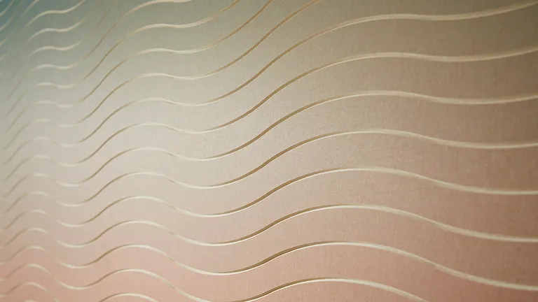 Wavy Panels | Color: Vanilla | Print: Kirei Ink Custom Ombre