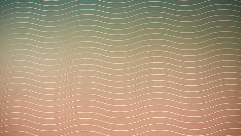 Wavy Panels | Color: Vanilla | Print: Kirei Ink Custom Ombre